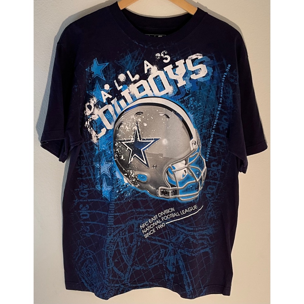 Dallas Cowboys NFL Team Apparel T-Shirt Football Graphic Menswear Size L‎